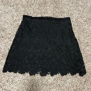 Elegant Black Lace Skirt